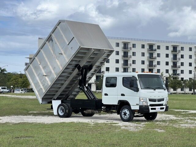 2019 Mitsubishi FE160 Gas Crew Cab 14&apos; Aluminum Chipper Dump Truck