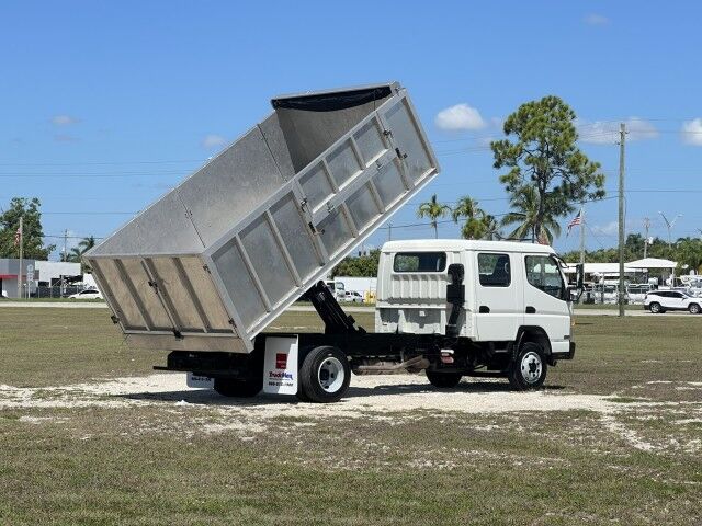 2019 Mitsubishi Fuso FE160 GAS Crew Cab 14&apos; Aluminum Landscape Dump Truck Homestead FL