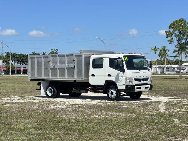 2019 Mitsubishi Fuso FE160 GAS Crew Cab 14&apos; Aluminum Landscape Dump Truck Homestead FL