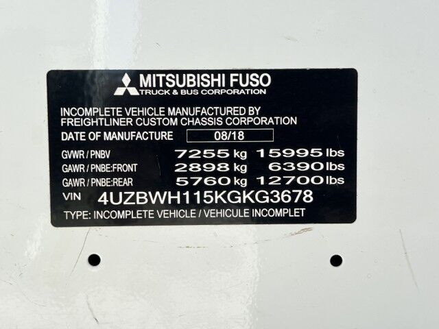 2019 Mitsubishi Fuso FE160 GAS Crew Cab 14&apos; Aluminum Landscape Dump Truck Homestead FL