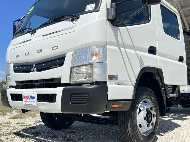 2019 Mitsubishi Fuso FE160 GAS Crew Cab 14&apos; Aluminum Landscape Dump Truck Homestead FL