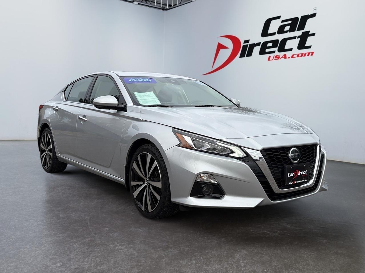 2019 Nissan Altima 2.5 Platinum, LANE KEEP ASSIST, BLIND SPOT WARNING, REAR CROSS TRAFFIC ALERT, MOONROOF, HEATED STEERING WHEEL & SEATS, REMOTE ENGINE, APPLE CARPLAY/ANDROID AUTO, BOSE SOUND SPEAKERS, LOW MILES, CLEAN CARFAX, RIDE THIS ALTIMA OFF THE LOT!