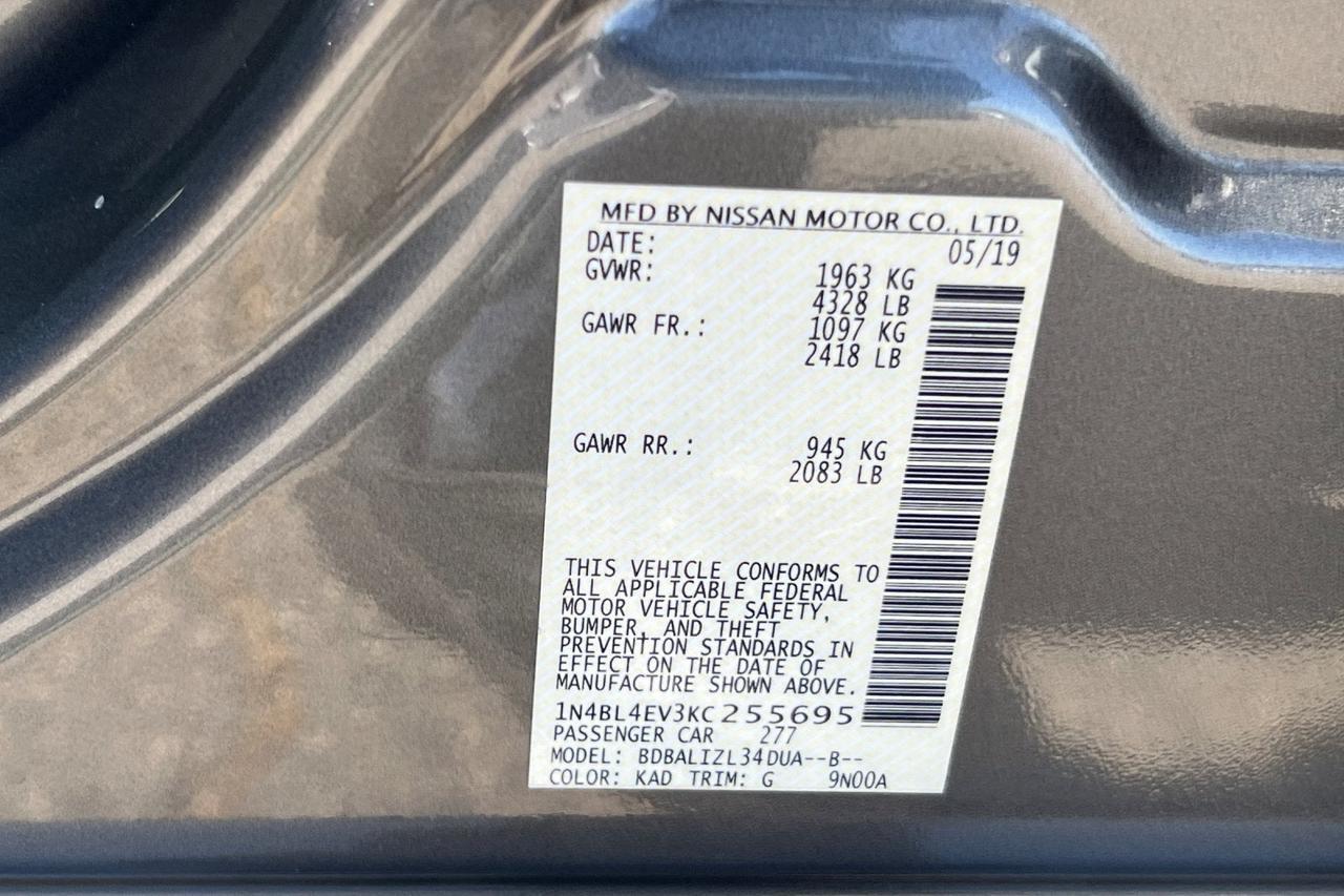 2019 Nissan Altima 2.5 SL Roseville CA