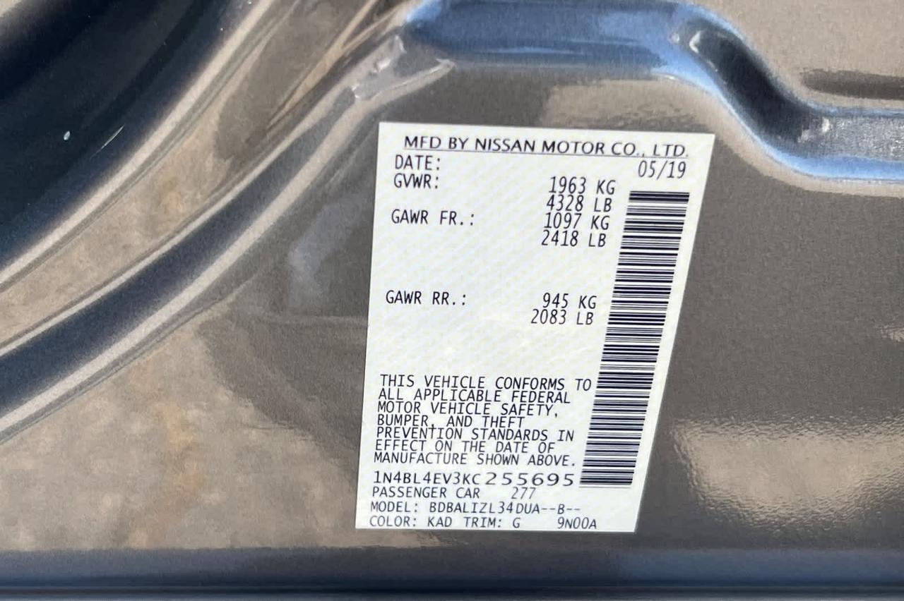 2019 Nissan Altima 2.5 SL Roseville CA