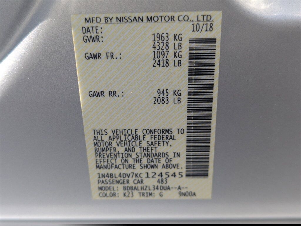 2019 Nissan Altima 2.5 SV Kennesaw GA