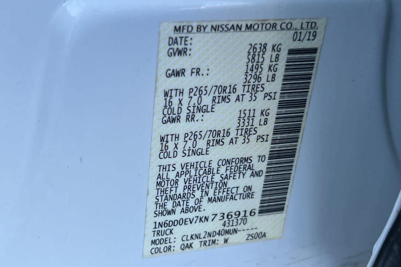 2019 Nissan Frontier Roseville CA