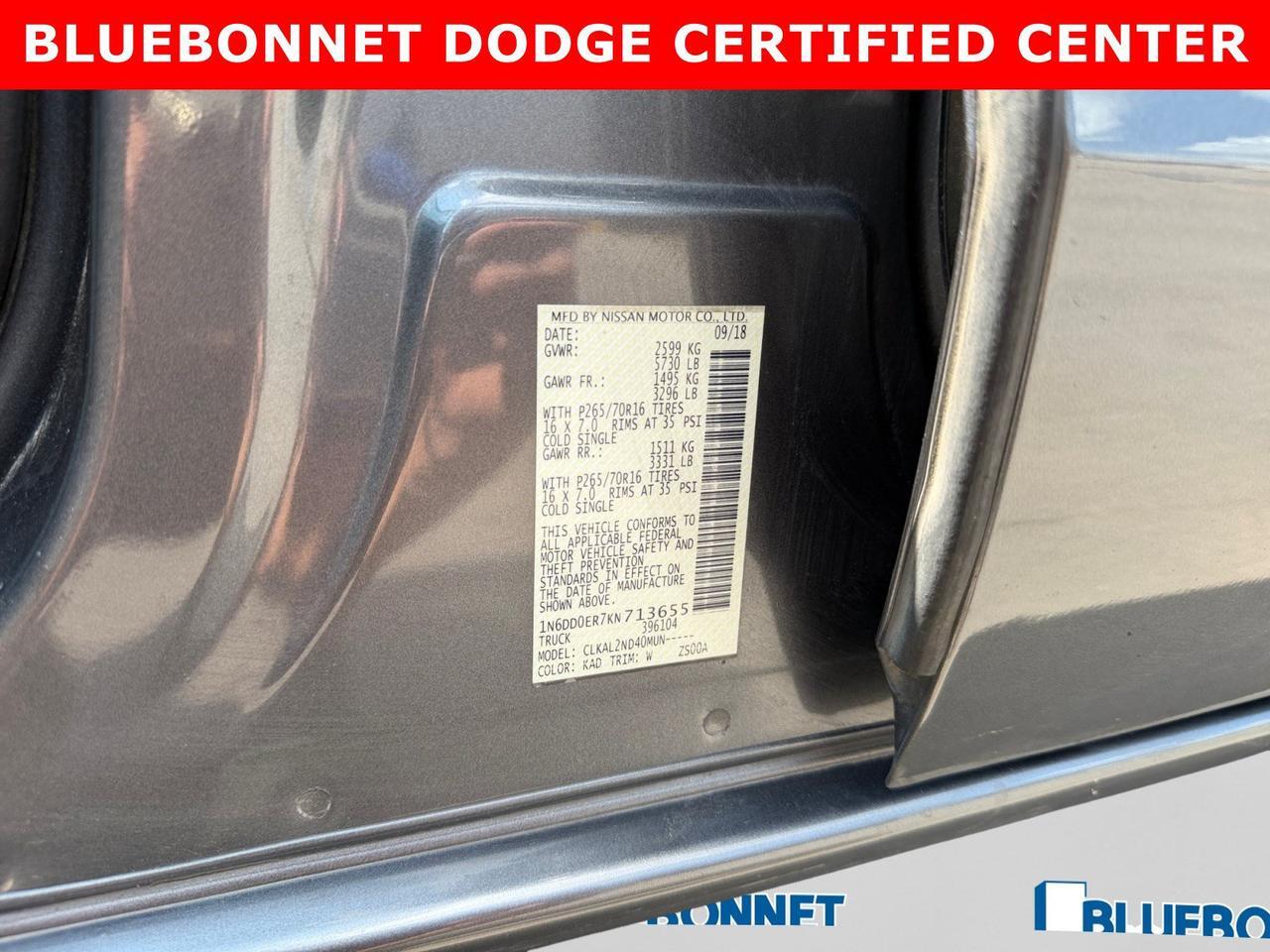 2019 Nissan Frontier SV New Braunfels TX