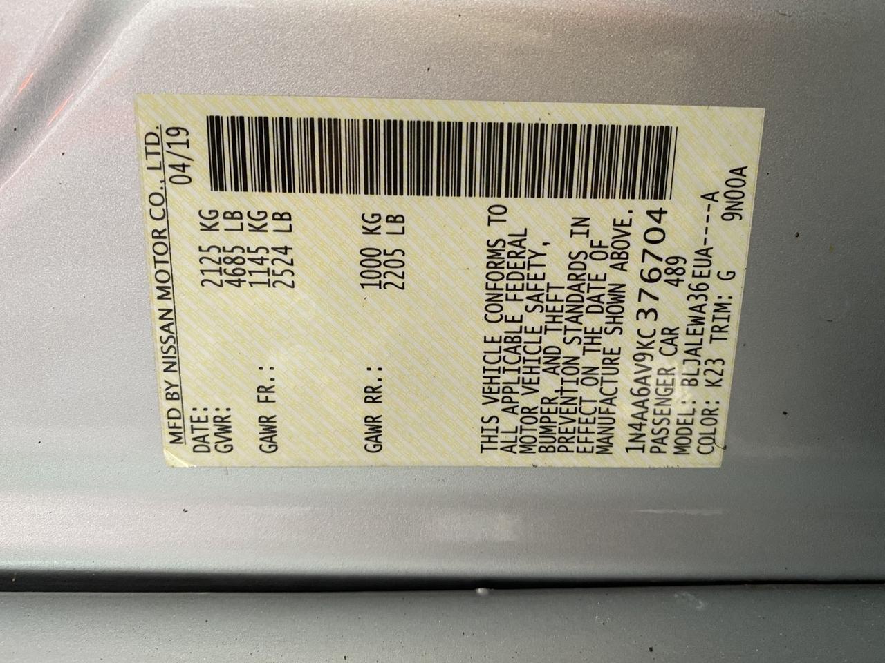 2019 Nissan Maxima SV Richmond Hill NY