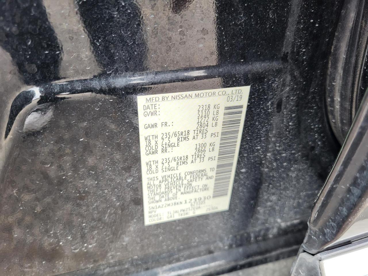 2019 Nissan Murano FWD S Beeville TX