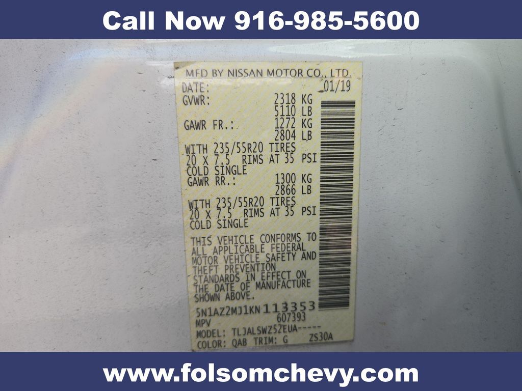 2019 Nissan Murano Platinum Folsom CA