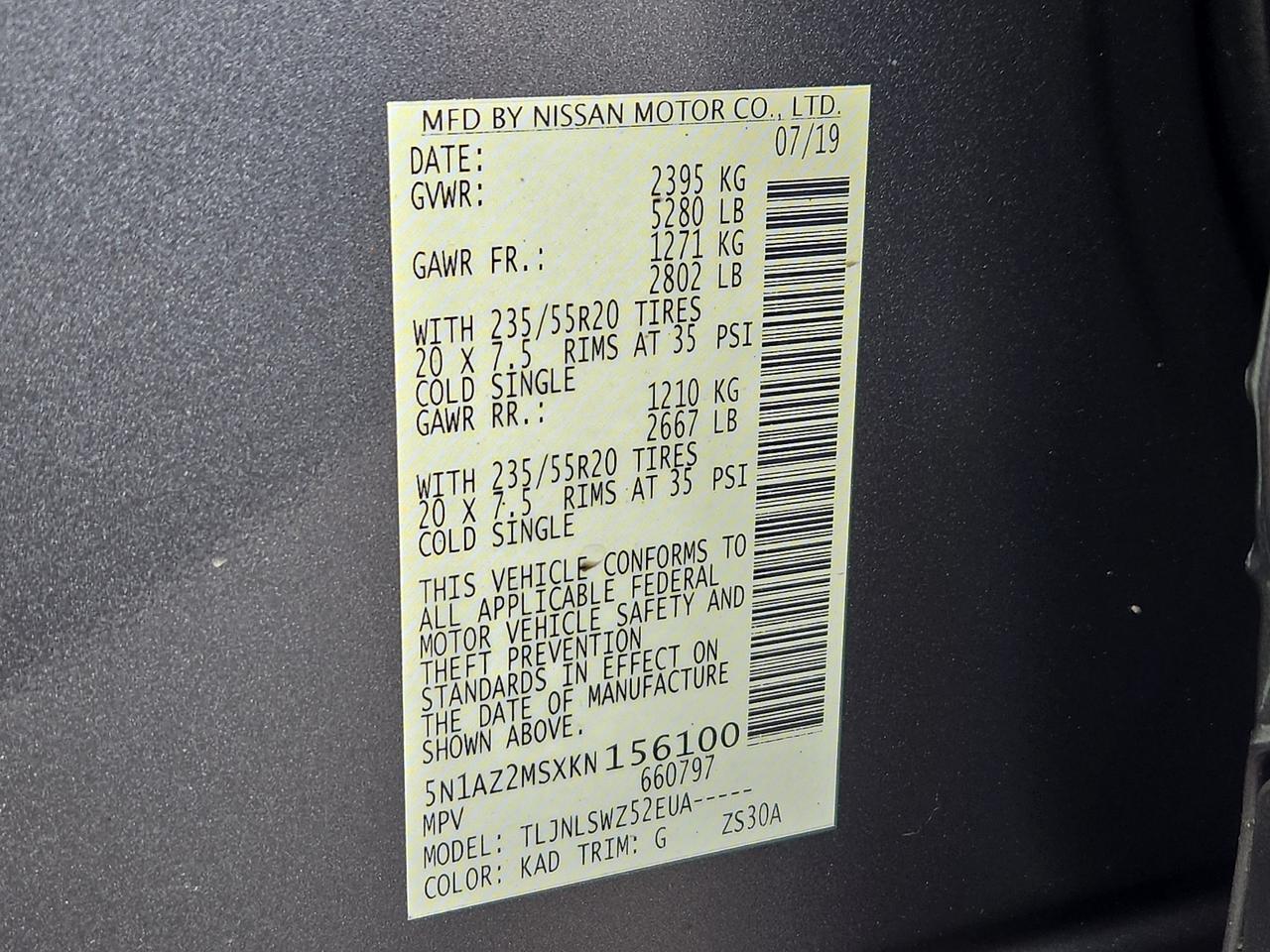 2019 Nissan Murano Platinum Vineland NJ