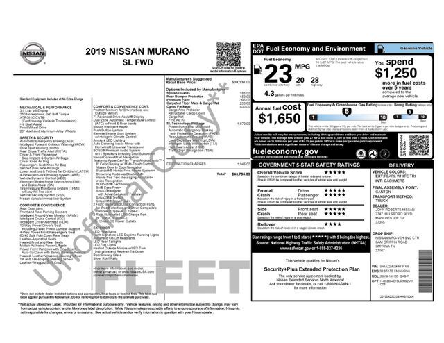 2019 Nissan Murano SL Raleigh NC