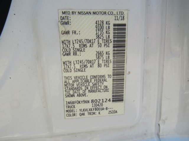 2019 Nissan NV Cargo NV2500 HD SV V6 Plano TX