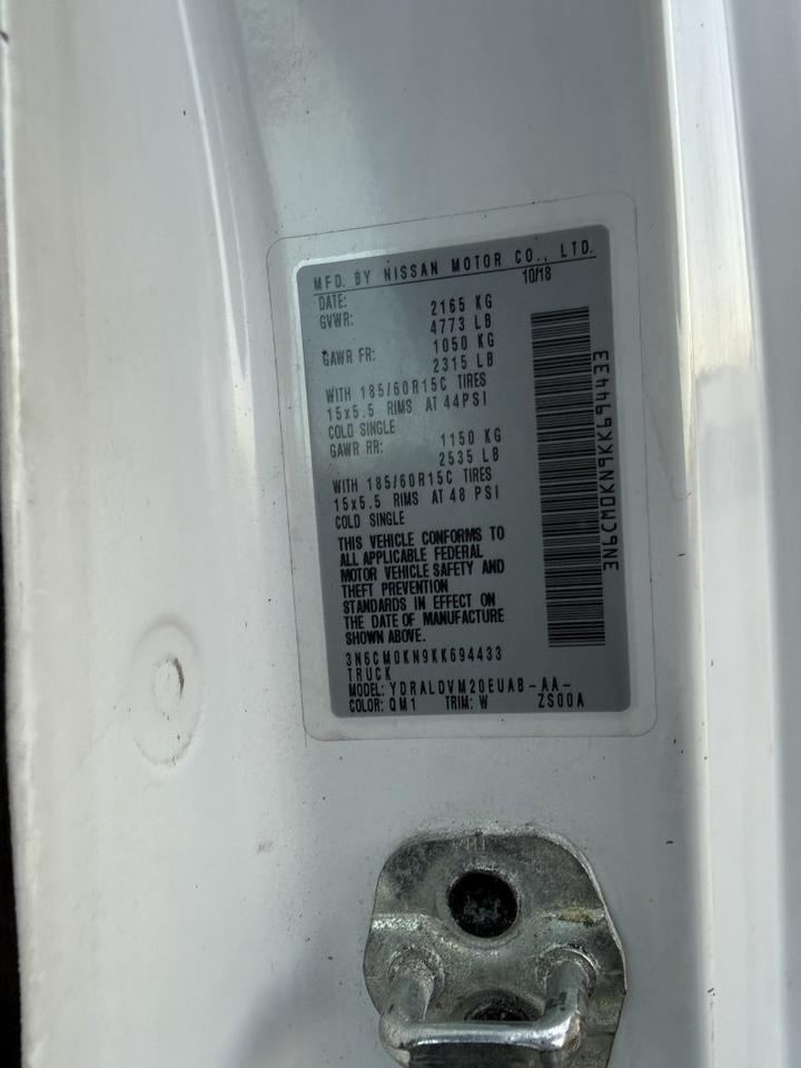 2019 Nissan NV200 Compact Cargo 67k mi's SV Collinsville OK