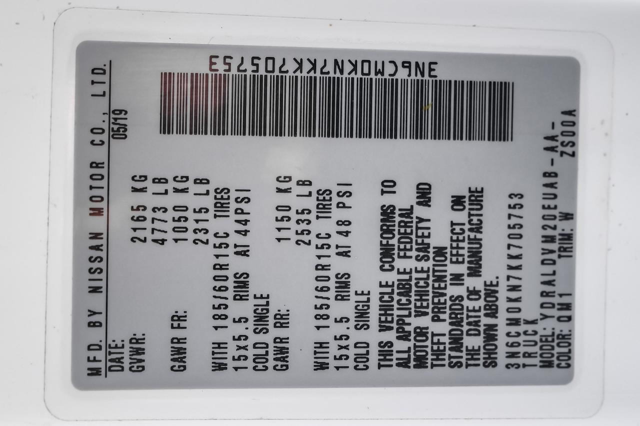 2019 Nissan NV200 Compact Cargo S Farmers Branch TX