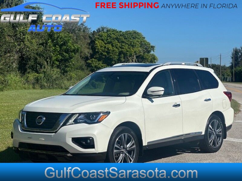 2019 Nissan PATHFINDER PLATINUM LEATHER SUNROOF LOW MILES AWD 3RD ROW SEAT FREE SHIPPING IN FLORIDA