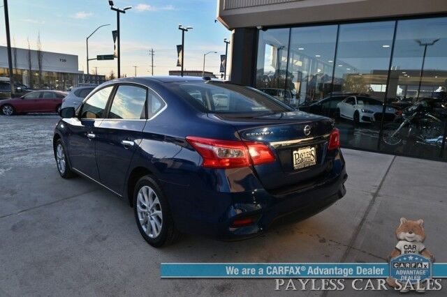 2019 Nissan Sentra SV / Automatic / Power Locks, Windows & Mirrors / Dual Climate Control / Apple CarPlay & Android Auto / Cruise Control / Bluetooth / Keyless Entry & Start / Back Up Camera / Aluminum Wheels Anchorage AK