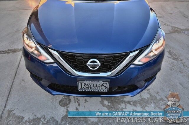 2019 Nissan Sentra SV / Automatic / Power Locks, Windows & Mirrors / Dual Climate Control / Apple CarPlay & Android Auto / Cruise Control / Bluetooth / Keyless Entry & Start / Back Up Camera / Aluminum Wheels Anchorage AK