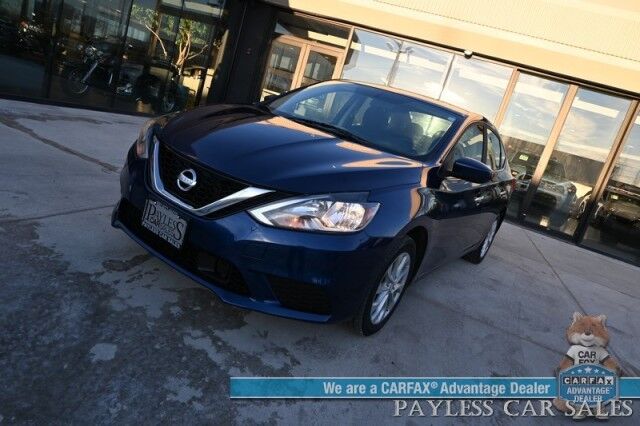 2019 Nissan Sentra SV / Automatic / Power Locks, Windows & Mirrors / Dual Climate Control / Apple CarPlay & Android Auto / Cruise Control / Bluetooth / Keyless Entry & Start / Back Up Camera / Aluminum Wheels Anchorage AK