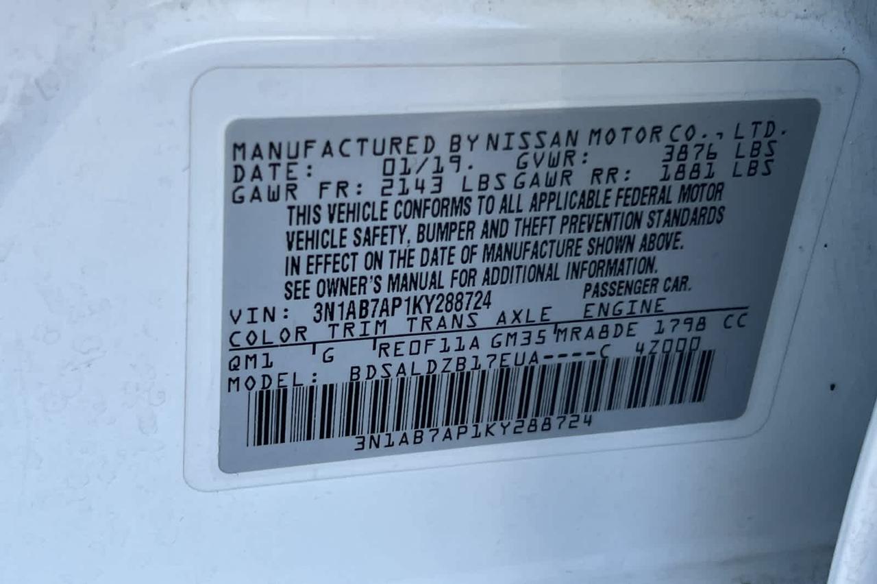 2019 Nissan Sentra SV Roseville CA