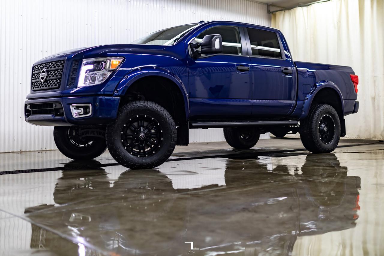 2019 Nissan Titan 4x4 Crew Cab Pro-4X Nav BCam 6" Lift Red Deer AB