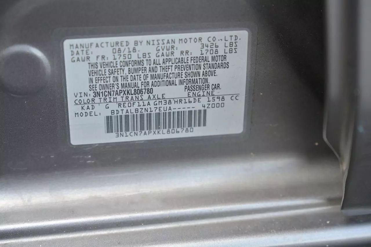 2019 Nissan Versa SV Sedan 4D Doral FL