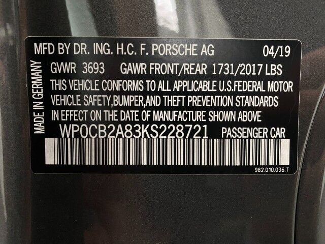 2019 Porsche 718 BOXSTER Appleton WI