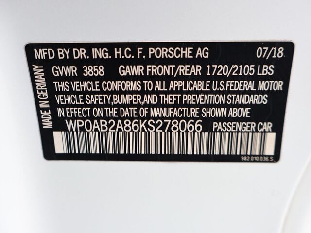 2019 Porsche 718 Cayman GTS Oshkosh WI