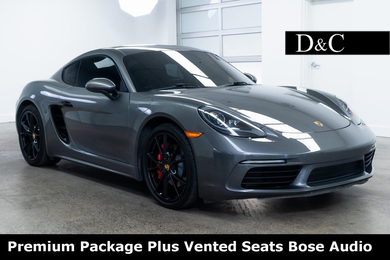 2019 Porsche 718 Cayman S Premium Package Plus Vented Seats Bose Audio Portland OR