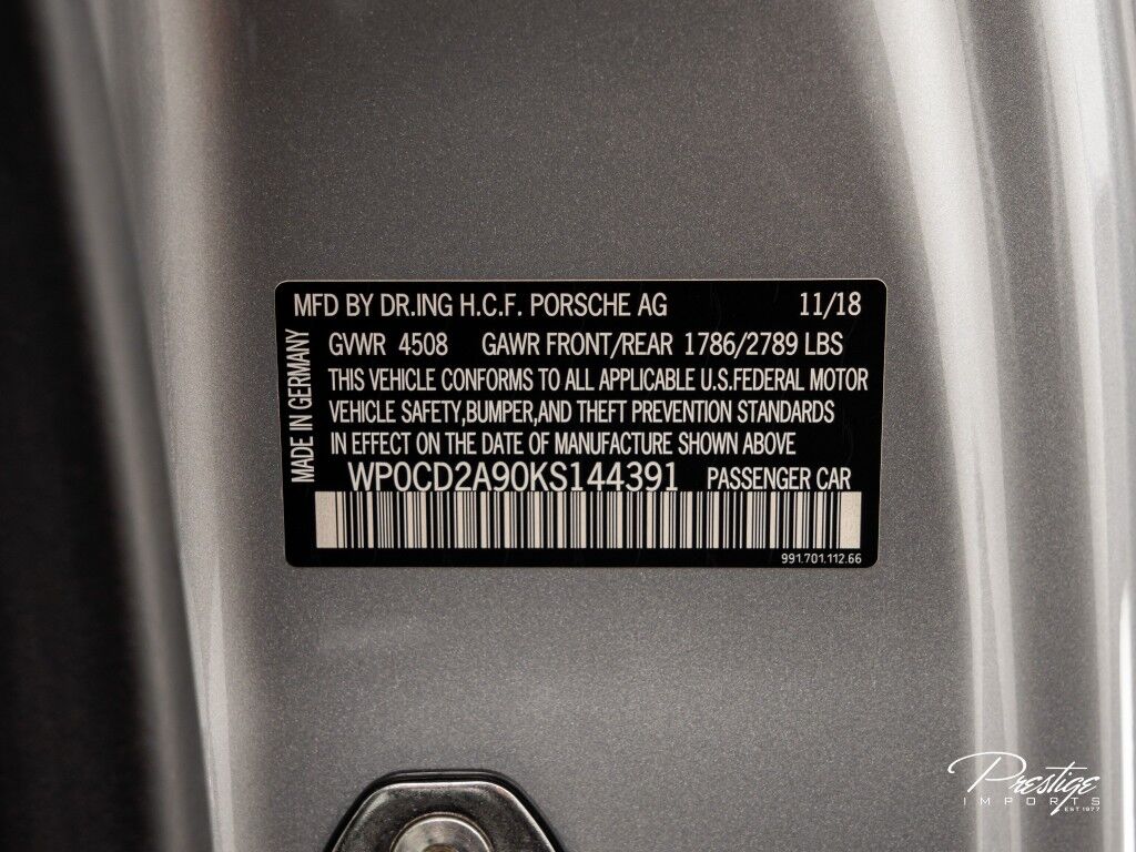 2019 Porsche 911 Turbo S Cabriolet North Miami Beach FL