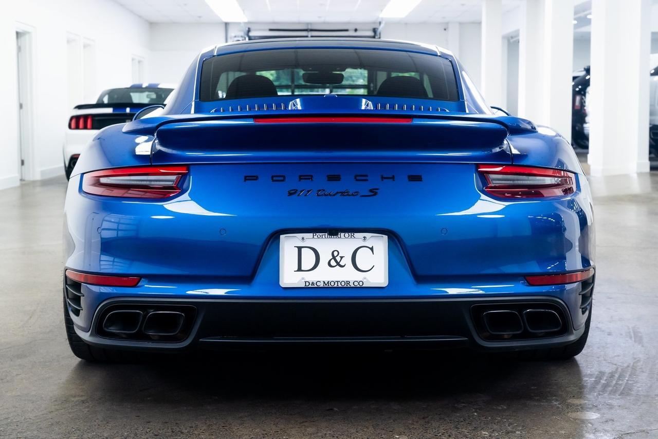 2019 Porsche 911 Turbo S PTS Cobalt Blue Leather to Sample Portland OR