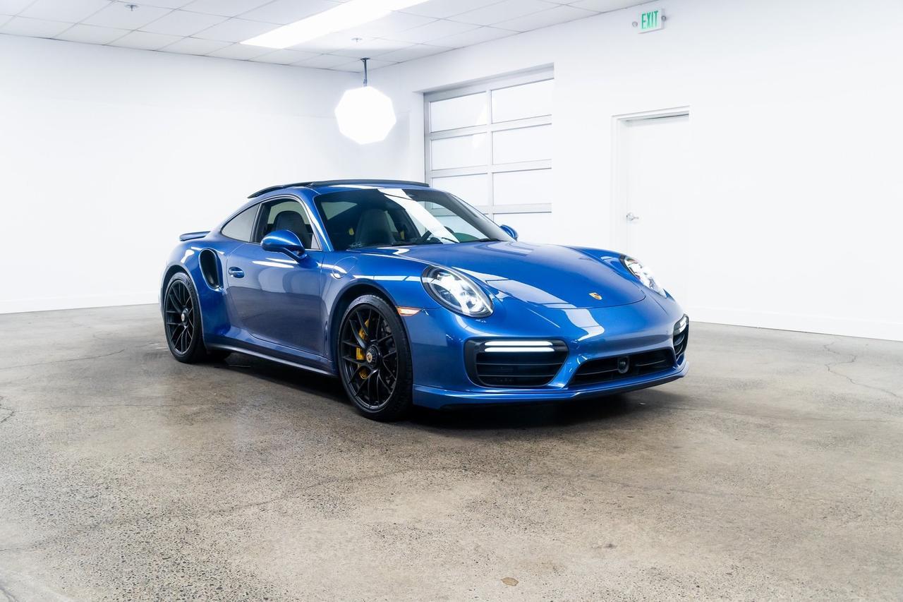 2019 Porsche 911 Turbo S PTS Cobalt Blue Leather to Sample Portland OR