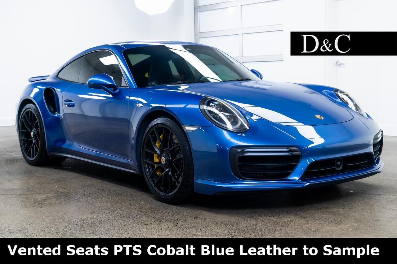 2019 Porsche 911 Turbo S PTS Cobalt Blue Leather to Sample Portland OR