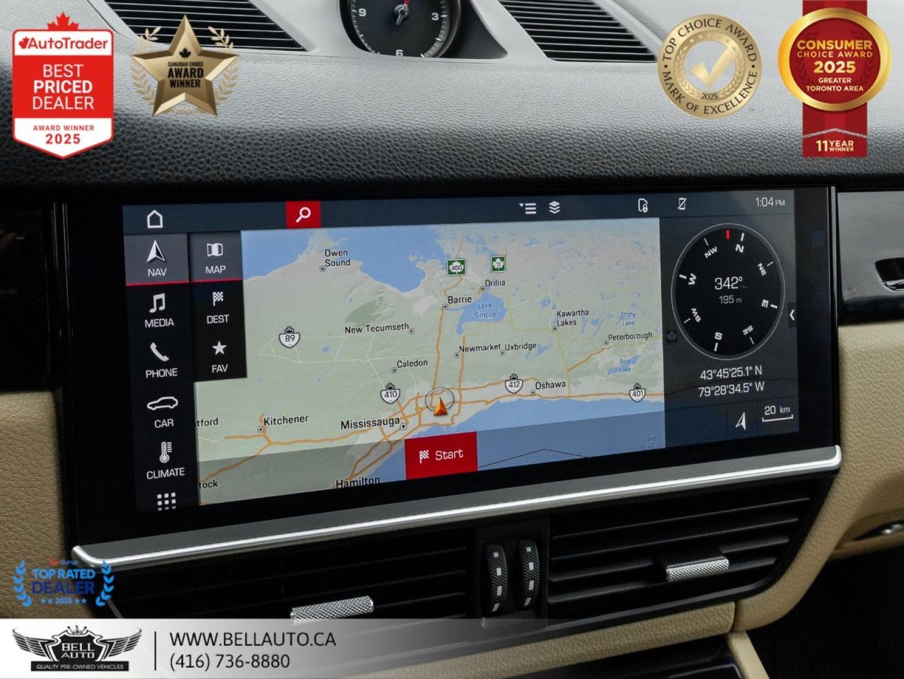 2019 Porsche Cayenne NAVI B.CAM PANO BOSE LOWKMS NOACCIDENT Toronto ON