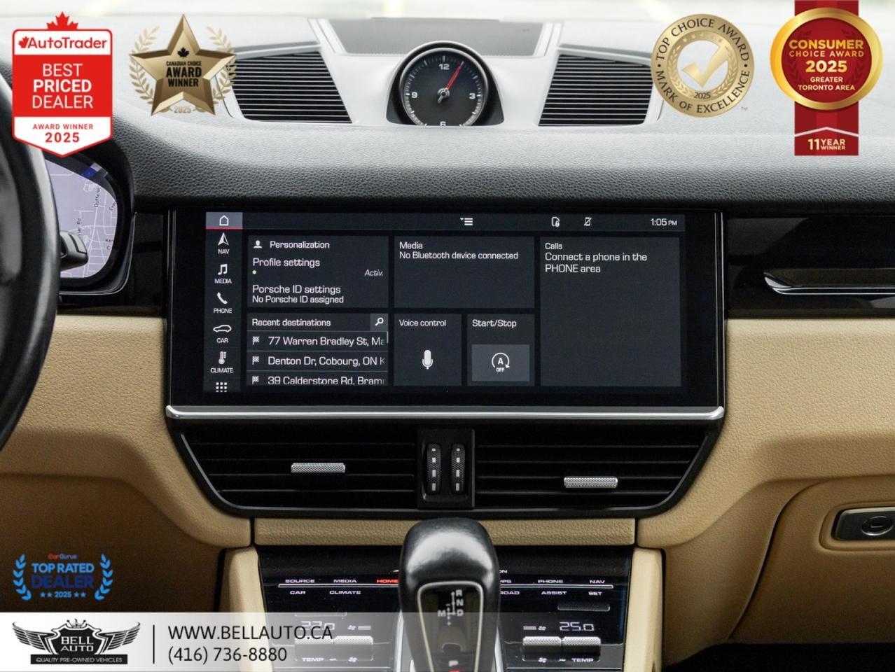 2019 Porsche Cayenne NAVI B.CAM PANO BOSE LOWKMS NOACCIDENT Toronto ON