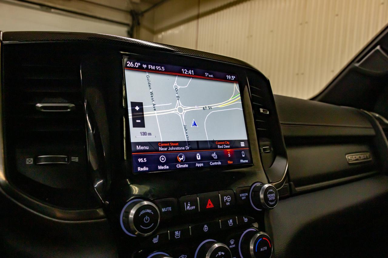 2019 Ram 1500 4x4 Crew Cab Sport Leather Roof Nav Red Deer AB