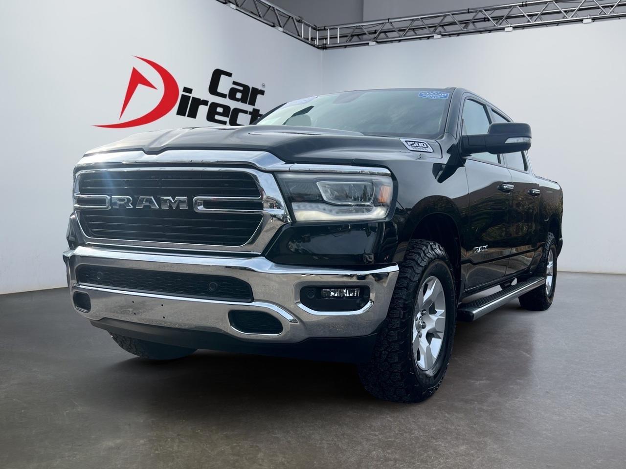 2019 Ram 1500 Big Horn CREW CAB 4X4, LOW MILEAGE, READY-ALERT BRAKING, BACKUP CAMERA WITH PARKING SENSORS, POWER REAR SLIDING WINDOW, REMOTE START, APPLE CARPLAY/ANDROID AUTO CAPABLE, NEW BFGOODRICH ALL TERRAIN TIRES, GO BIG ON OR OFF ROAD IN THIS RAM BIG HORN! Virginia Beach VA