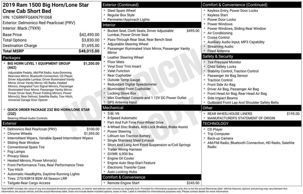 2019 Ram 1500 Big Horn/Lone Star Akron OH