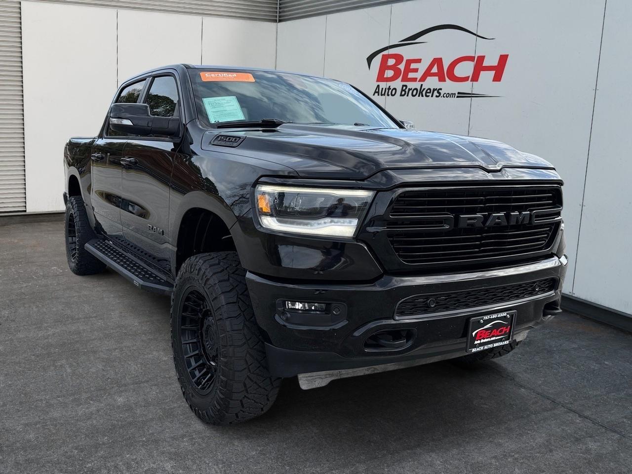 2019 Ram 1500 Big Horn/Lone Star, HEATED SEATS, HEATED STEERING WHEEL, APPLE CARPLAY/ANDROID AUTO, TOW HOOKS, BED LINER, UNIVERSAL GARAGE DOOR OPENER, POWER FOLDING MIRRORS, REAR POWER SLIDING WINDOW, RAM BOX, ONLY 1 OWNER, CLEAN CARFAX,!