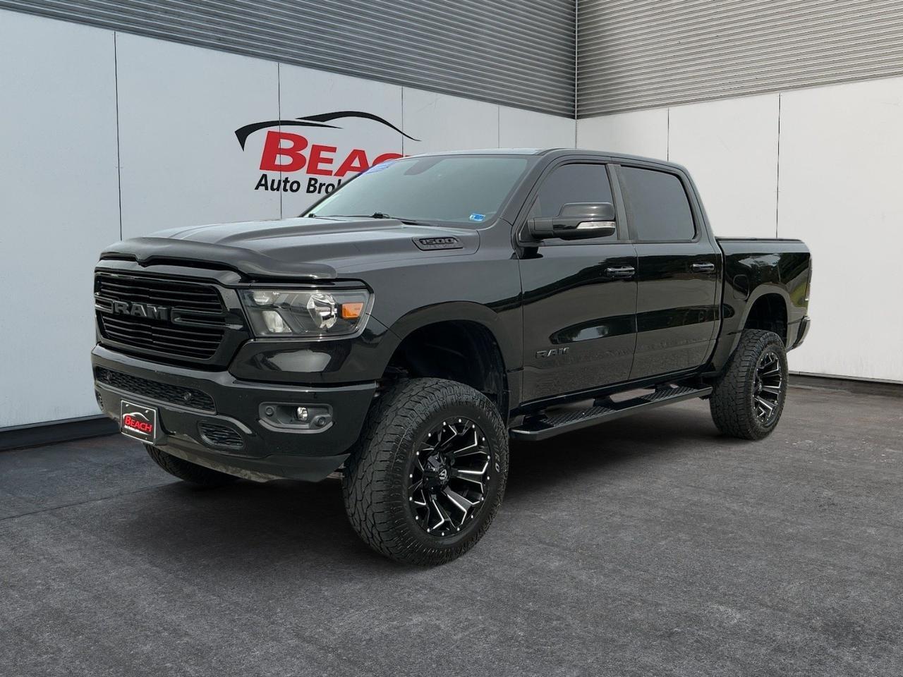 2019 Ram 1500 Big Horn/Lone Star, UNIVERSAL GARAGE DOOR OPENER, APPLE CARPLAY/ANDROID AUTO, HEATED SEATS, HEATED STEERING WHEEL, TONNEAU COVER, RUNNING BOARDS, TOW PACKAGE, BED LINER, POWER SLIDING REAR WINDOW, BACKUP CAMERA, POWER/HEATED MIRRORS, CLEAN CARFAX!