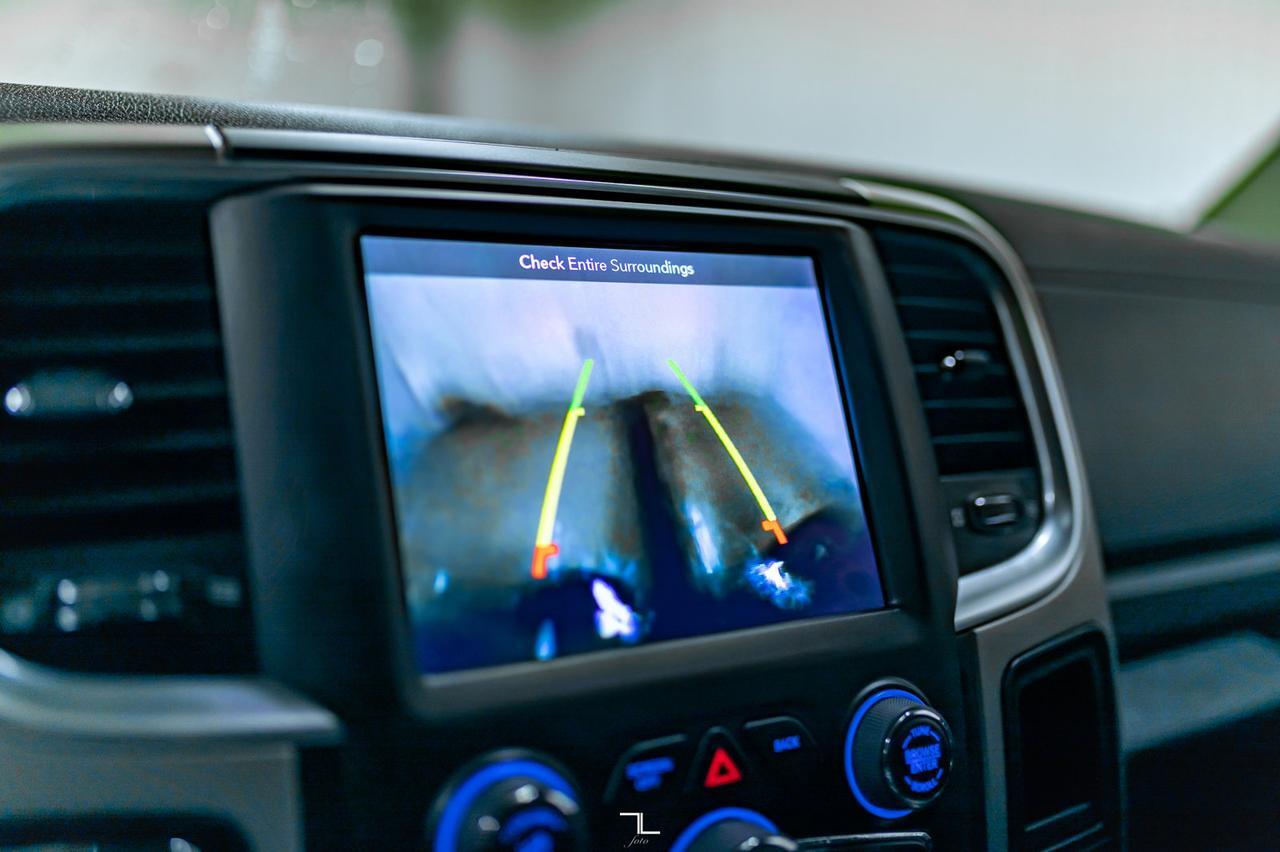 2019 Ram 1500 Classic 4x4 Crew Cab Black Package EcoDiesel Leather Roof Nav Red Deer AB