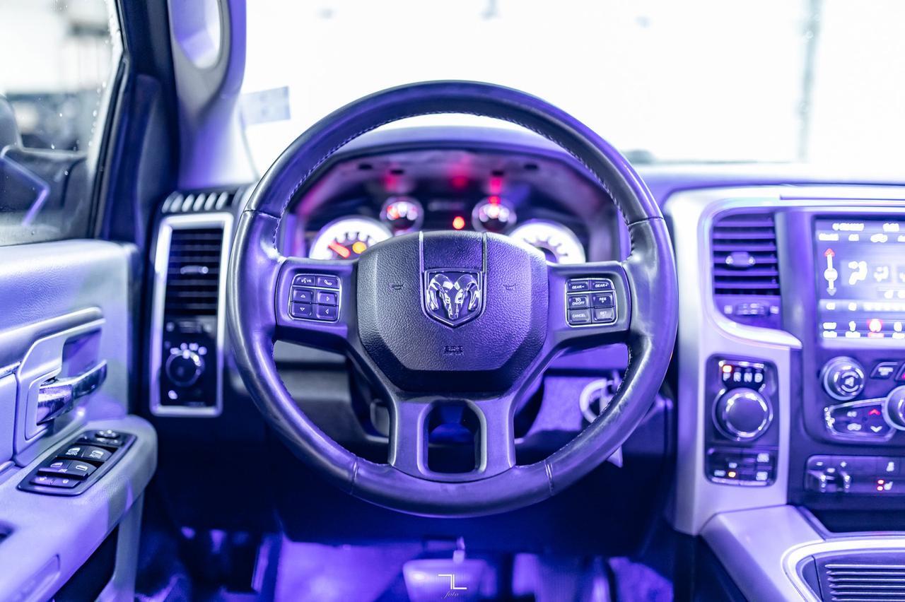 2019 Ram 1500 Classic 4x4 Crew Cab Black Package EcoDiesel Leather Roof Nav Red Deer AB