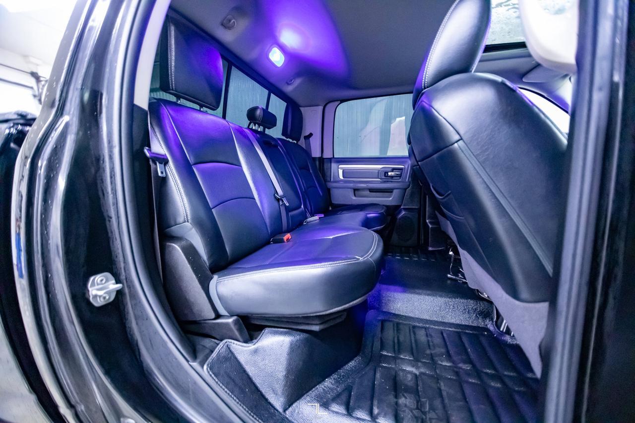 2019 Ram 1500 Classic 4x4 Crew Cab Black Package EcoDiesel Leather Roof Nav Red Deer AB