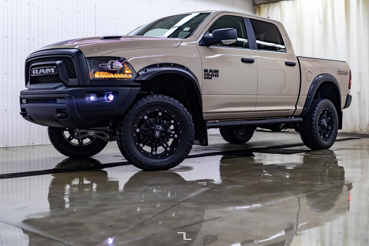 2019 Ram 1500 Classic 4x4 Crew Cab Warlock Mojave 6" Lift BCam Roof Red Deer AB