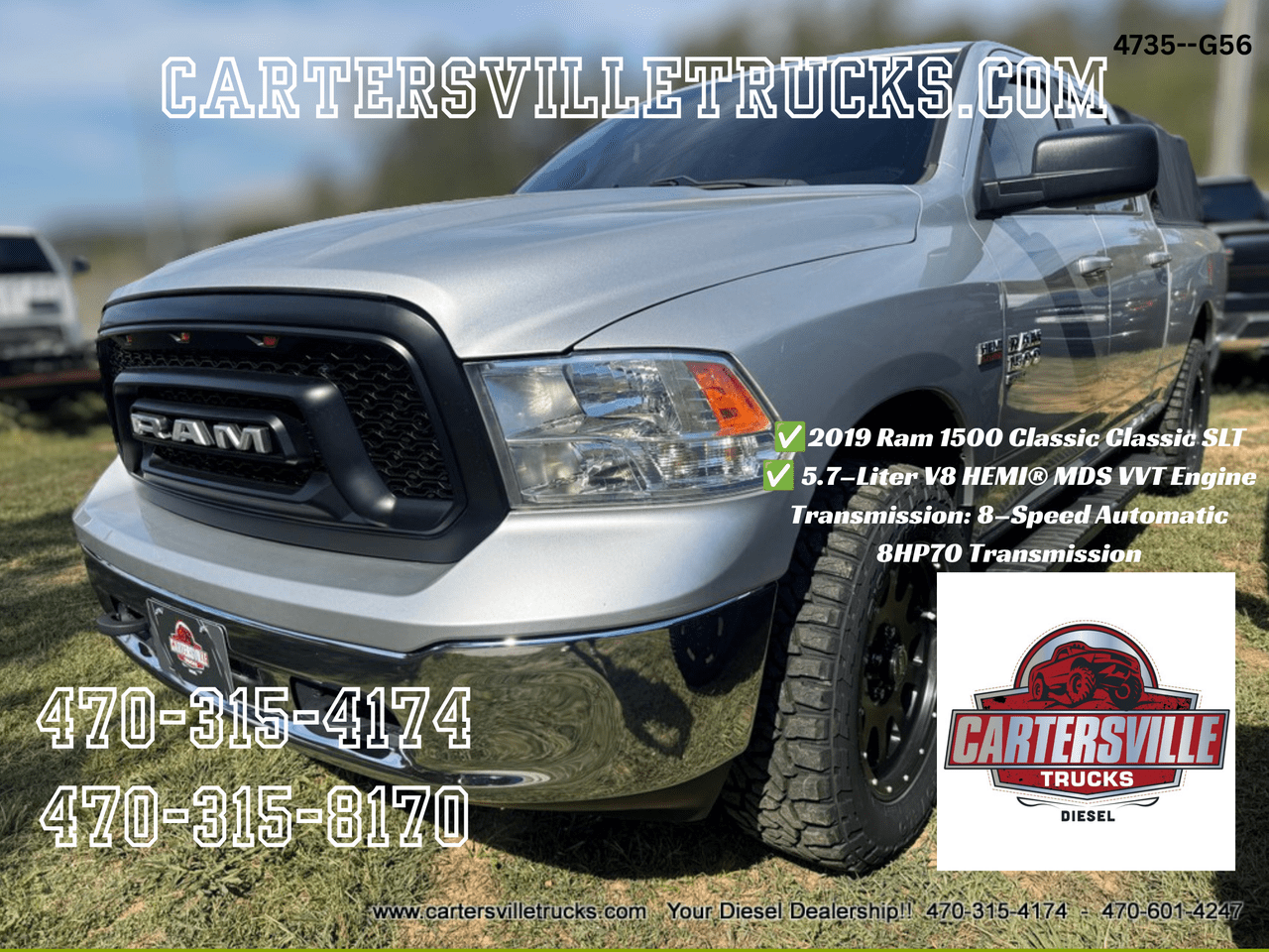 2019 Ram 1500 DS SLT 4X4