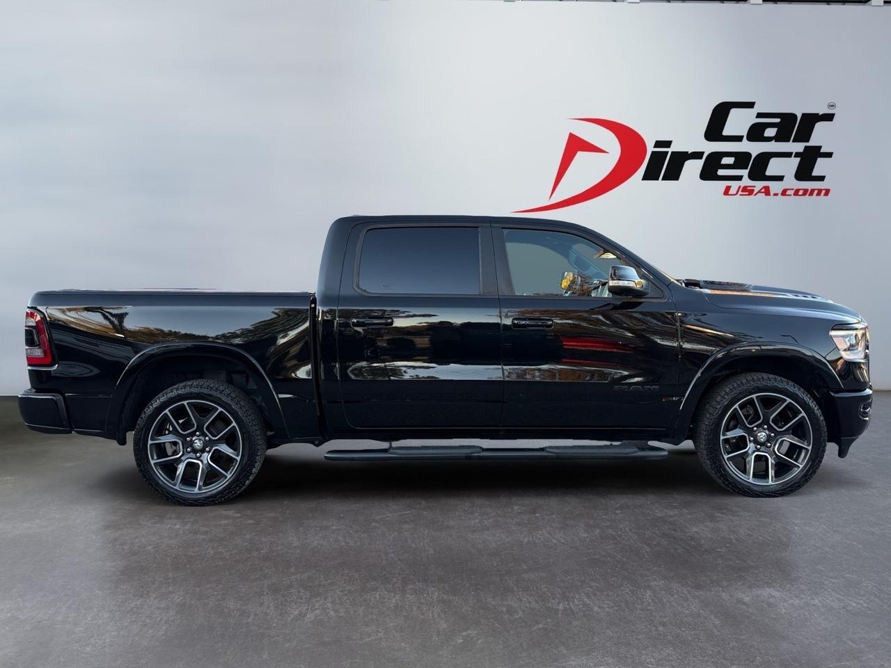 2019 Ram 1500 Laramie, BLIND SPOT ALERT, BACKUP CAMERA WITH PARKING SENSORS, HEATED STEERING WHEEL & SEATS, APPLE CARPLAY/ANDROID AUTO, REMOTE START, ONLY 1 OWNER, TEST DRIVE THIS RAM TODAY!