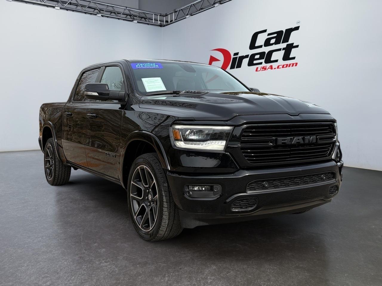 2019 Ram 1500 Laramie, BLIND SPOT ALERT, LANE KEEP ASSIST, RUNNING BOARDS, HEATED STEERING WHEEL & SEATS, PANORAMIC SUNROOF, REMOTE TAILGATE RELEASE, APPLE CARPLAY/ANDROID AUTO, LOW MILES, ONLY 1 OWNER, CLEAN CARFAX, RIDE IN A RAM! Virginia Beach VA