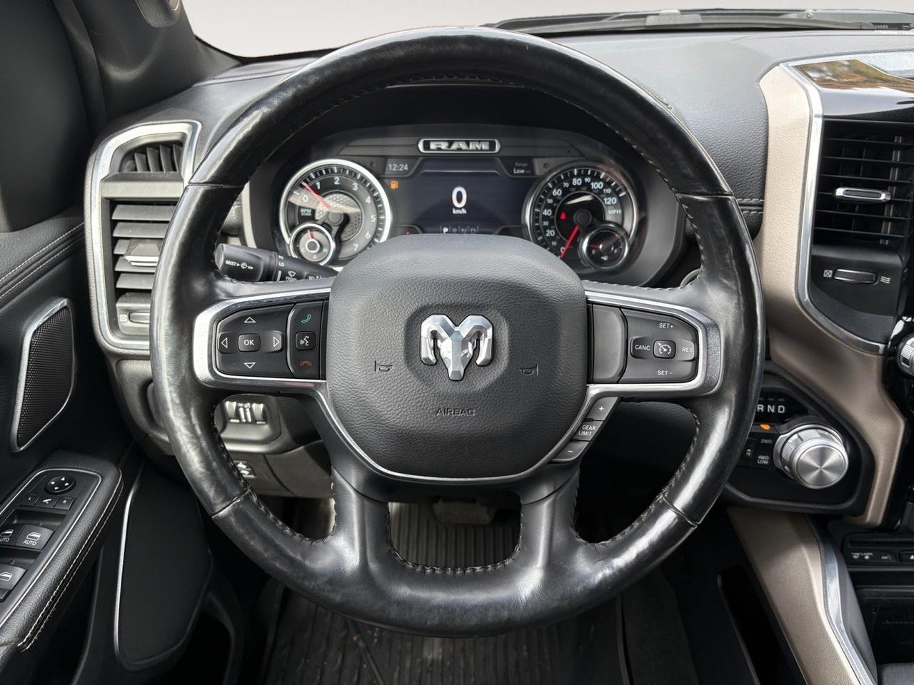 2019 Ram 1500 Laramie, BLIND SPOT ALERT, LANE KEEP ASSIST, RUNNING BOARDS, HEATED STEERING WHEEL & SEATS, PANORAMIC SUNROOF, REMOTE TAILGATE RELEASE, APPLE CARPLAY/ANDROID AUTO, LOW MILES, ONLY 1 OWNER, CLEAN CARFAX, RIDE IN A RAM! Virginia Beach VA