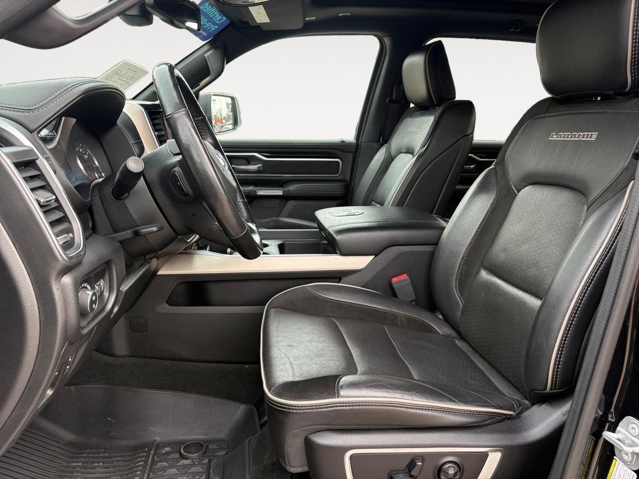 2019 Ram 1500 Laramie, BLIND SPOT ALERT, LANE KEEP ASSIST, RUNNING BOARDS, HEATED STEERING WHEEL & SEATS, PANORAMIC SUNROOF, REMOTE TAILGATE RELEASE, APPLE CARPLAY/ANDROID AUTO, LOW MILES, ONLY 1 OWNER, CLEAN CARFAX, RIDE IN A RAM! Virginia Beach VA