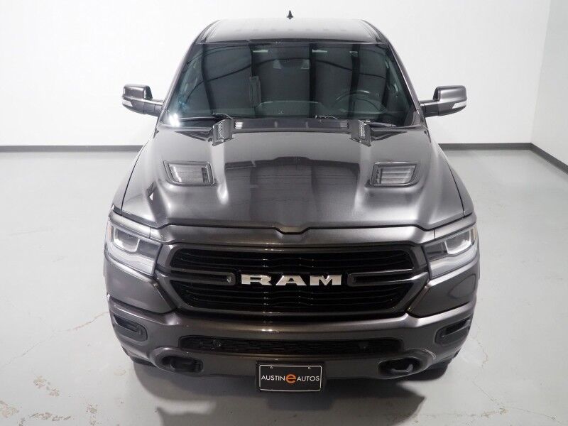 2019 Ram 1500 Laramie Crew Cab 4WD *SPORT APPEARANCE PKG, OFF-ROAD PKG, BLIND SPOT ALERT, BACKUP CAMERA, COLOR TOUCHSCREEN, LEATHER, CLIMATE SEATS, HEATED STEERING, REMOTE START, 20 INCH WHEELS, ALPINE AUDIO, ANDROID & APPLE Round Rock TX